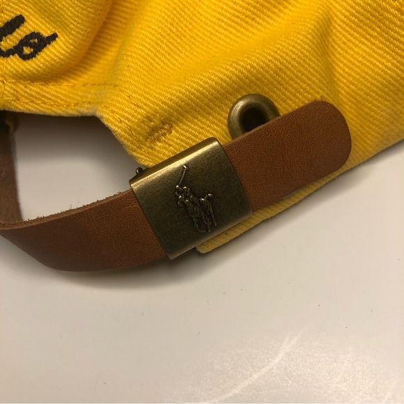 🧢NEW🧢 Polo Ralph Lauren Baseball Cap with adjustable Leather Strap-Authentic - Picture 6 of 7